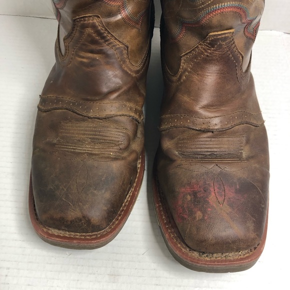 Double-H Boots Mens Size 12 Antonio Earthquake Rust Brown Leather EH Work - Picture 3 of 14